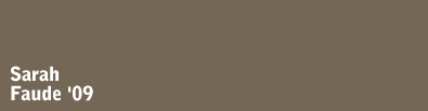 Sarah Faude '09